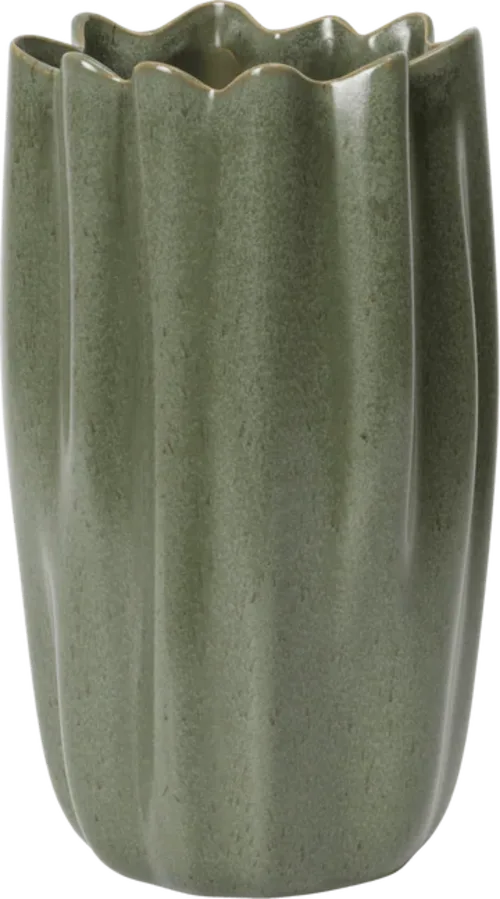 Nium Vase - H23 - Dark Sage