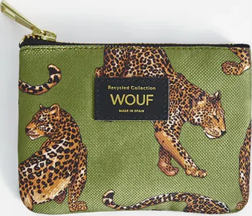 Olive Leopard Small pouch