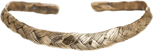 Orrifinn Flétta - Brons armband, breið flétta