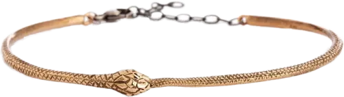 Orrifinn Ouroboros - Brons armband, snáka-spöng m/ keðju