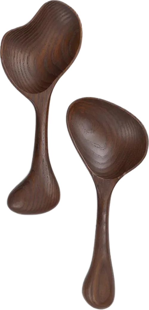 Os Salad Servers Dark Brown