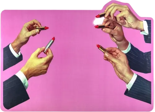 Placemat - Lipsticks Pink
