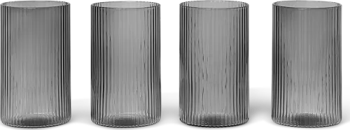 Ripple Verrines - set of 4 - Smoked Grey 