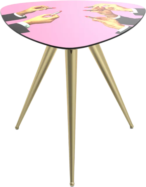 Seletti hliðarborð - pink lipstick