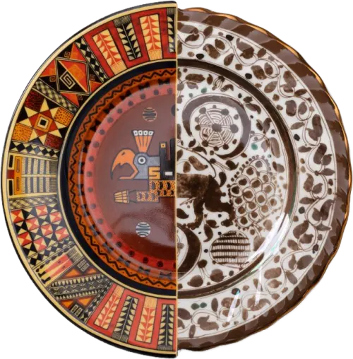 Seletti HYBRID - Mitla, Porcelain matardiskur