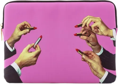 Seletti tölvutaska  - pink lipstick