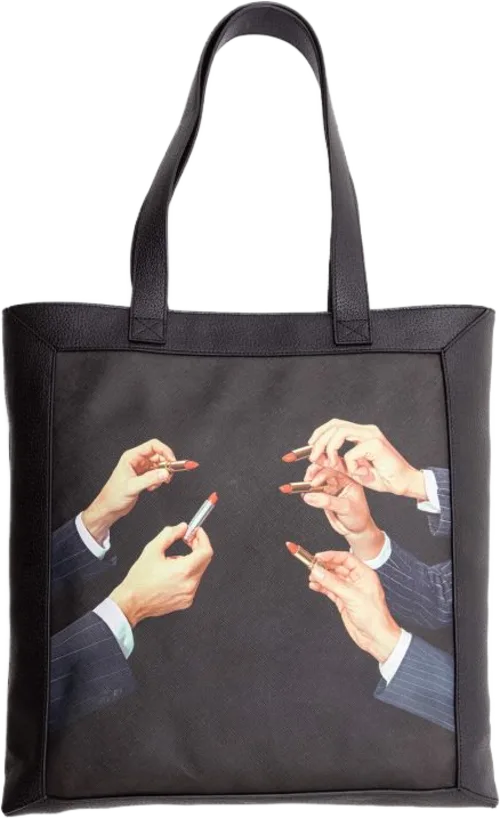 Seletti Tote Bag - black lipstick