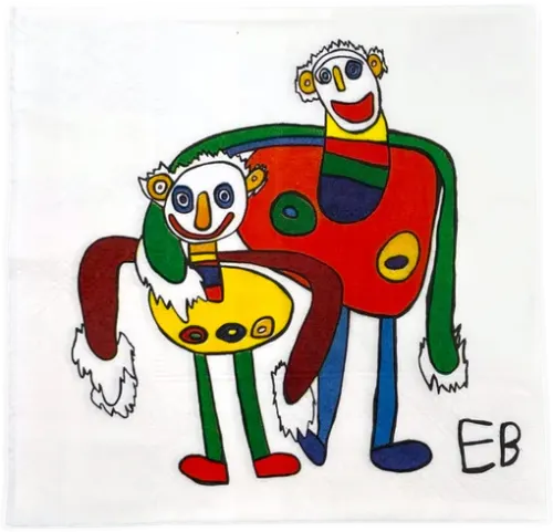 Servíettur 20 stk - Einar B (2 kallar)