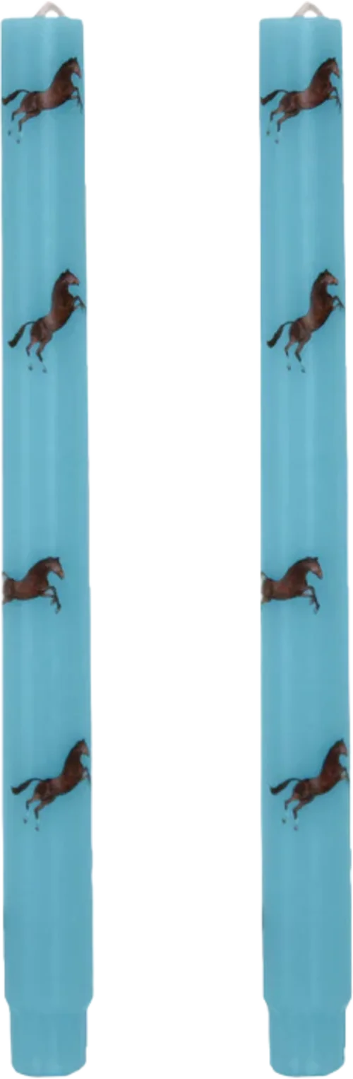 Set of 2 Toiletpaper stem candle - Horse 