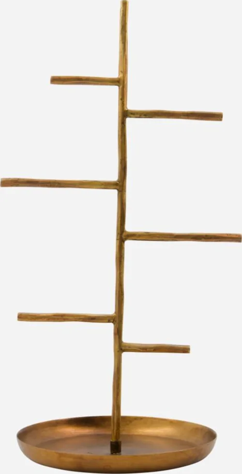 Skartgripastandur brass H 33x18 cm