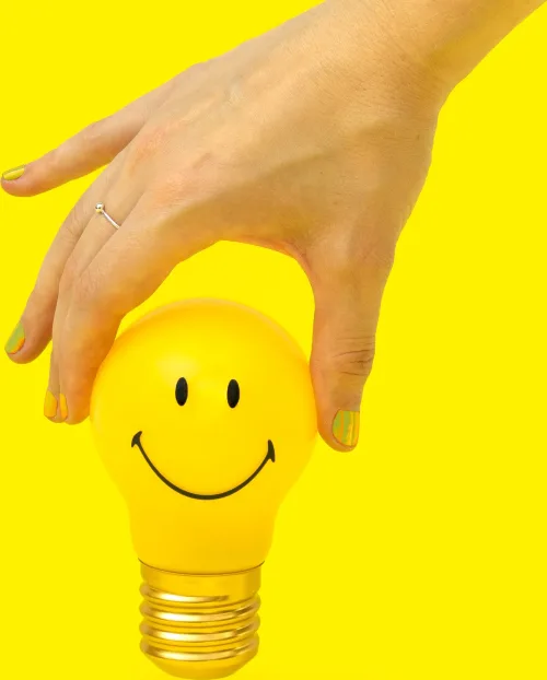 Smiley cordless lightbulb