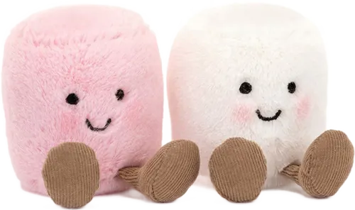 Jellycat Pink and White Marshmallows