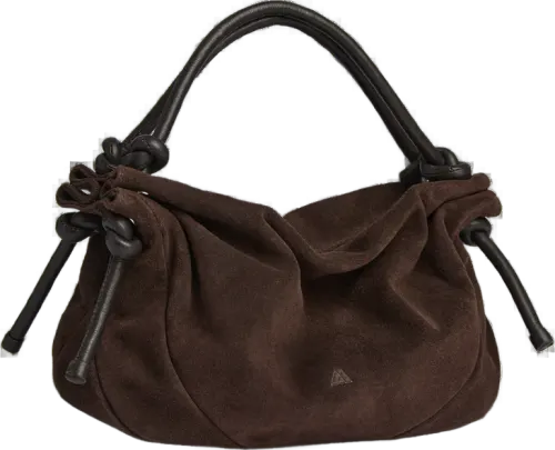 ZaharaMBG Handbag Suede - Dark Brown