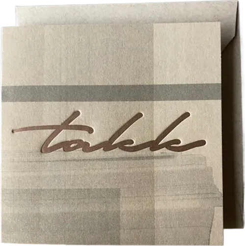 Tækifæriskort - Takk