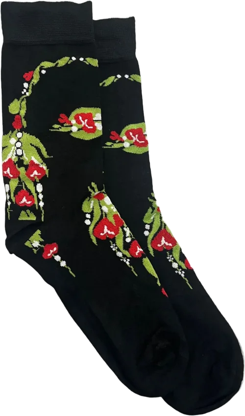 Floral Sokkar - Svartir Mellerio