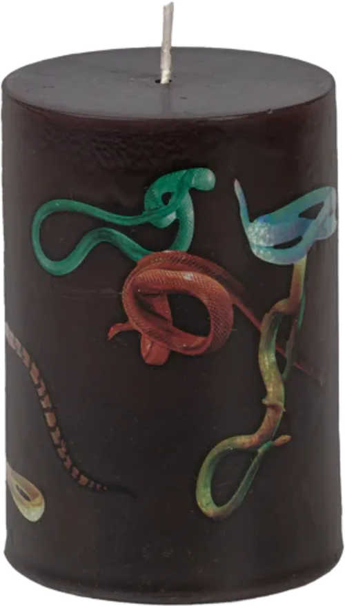 Toiletpaper Large candle - Snakes Black