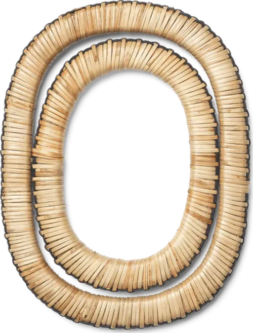 Weave Trivets - Set of 2-Natrual/Black