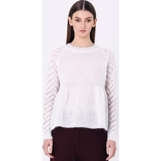 Agnes Sweater - White Berry 