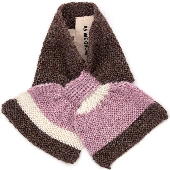 Baby Scarf - Brown/Rose 
