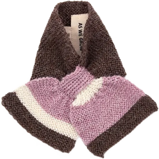 Baby Scarf - Brown/Rose 