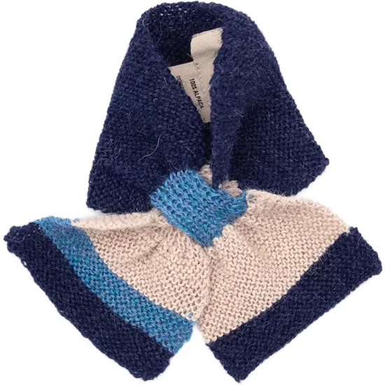 Baby Scarf - Navy/Cream
