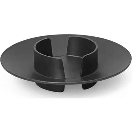 Block Candle Holder - Black Brass