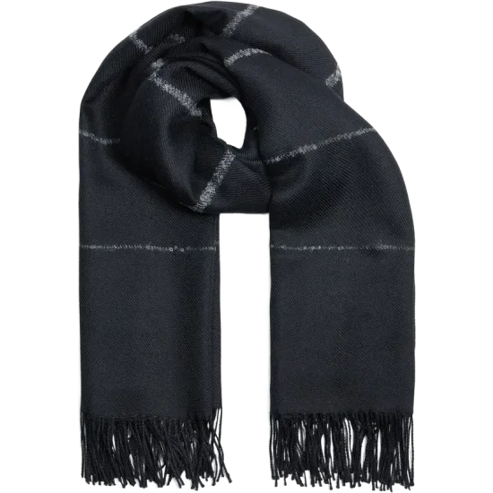 Classic Shawl - Black/Dark Grey