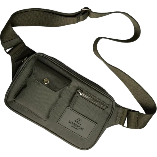 DarlaMBG Bum Bag Monochrome Dark olive w/gold