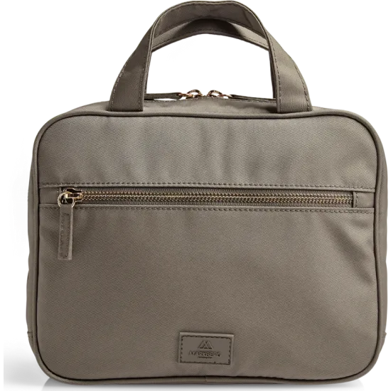 DiscoverMBG Toiletry Bag Rec Walnut/Gold