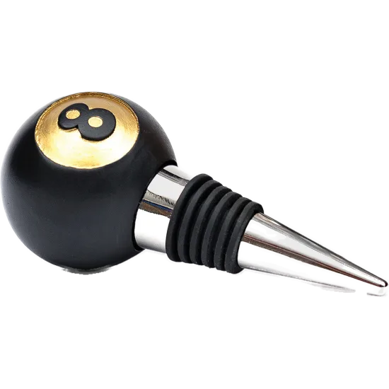 Drinks break 8-ball bottle stopper 