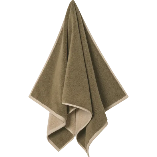 Ekko Bath Towel - Olive/Cashmere