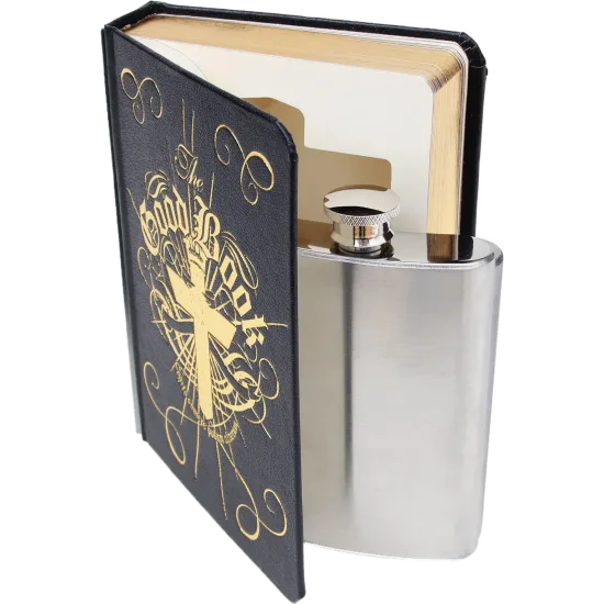 Fancy Good Book HIP-Flask 