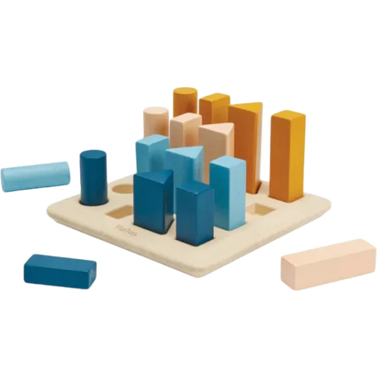 Geometric peg board orchard