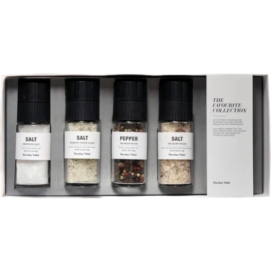 Gjafabox 4 vinsæl salt&pipar tegundir
