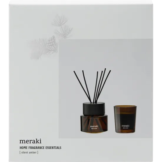 Gjafabox silent amber kerti/Ilmstangir