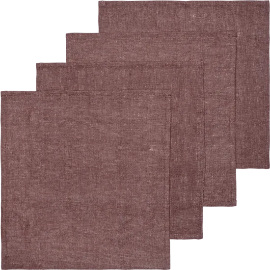 Hale napkins - set of 4 - chestnut