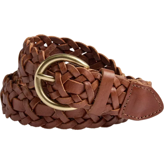 HarlynMBG Braided Belt Cognac