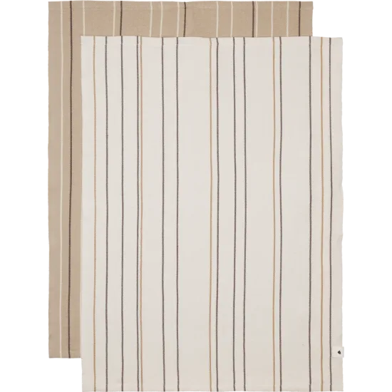 Ito Tea Towel - Set of 2 - parchment/cashmere