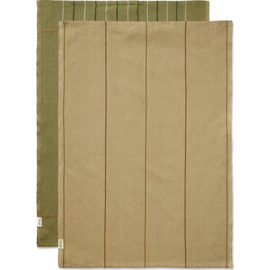Ito Tea Towel Set of 2 - Seaweed/Flax
