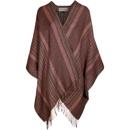 Katanes Hör Poncho - Antique pink