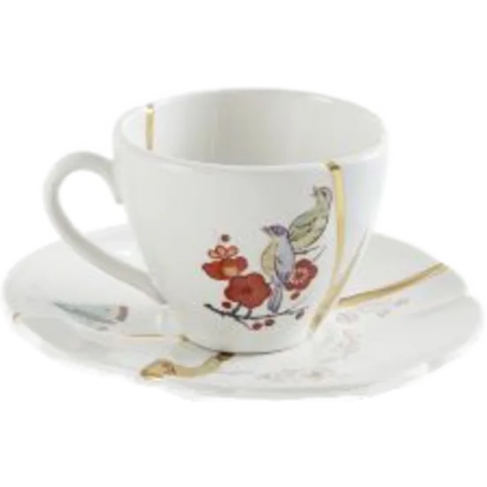 Kintsugi 2 Coffee cup w/saucer in Porcelain