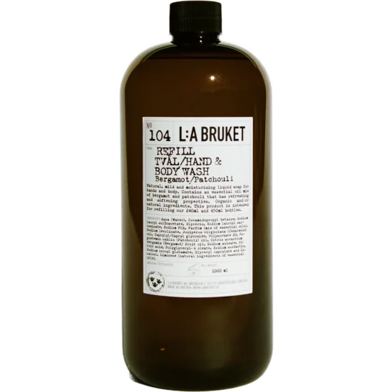 L:A Bruket Soap Bergamot/Patchouli - refill (1000ml)