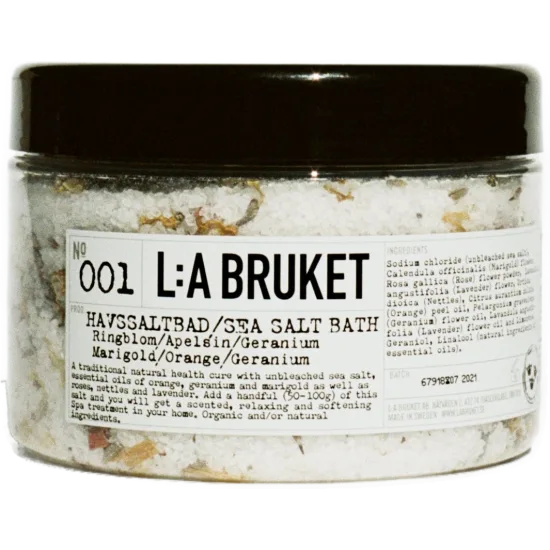 L:A Bruket Sea Salt Bath - Marigold/Orange/Geranium, 450gr