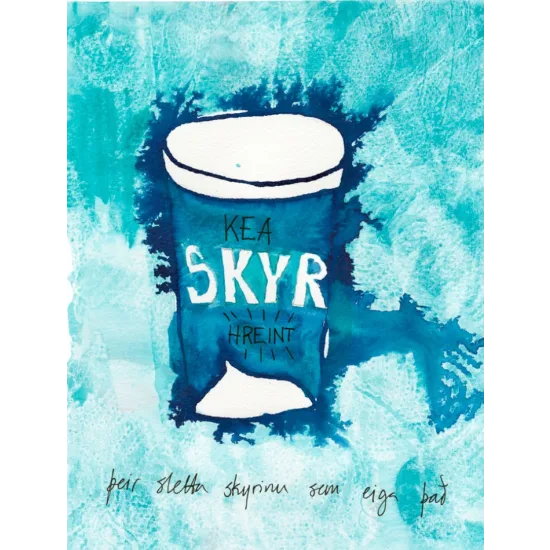 Matarást póstkort - skyr 