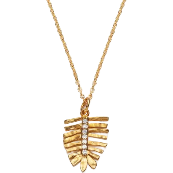 Tulsi Leaf Necklace - Gold