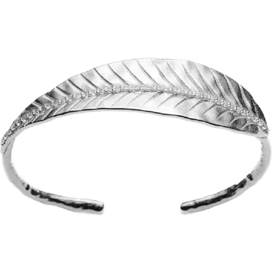 Ashok Leaf Cuff Silver
