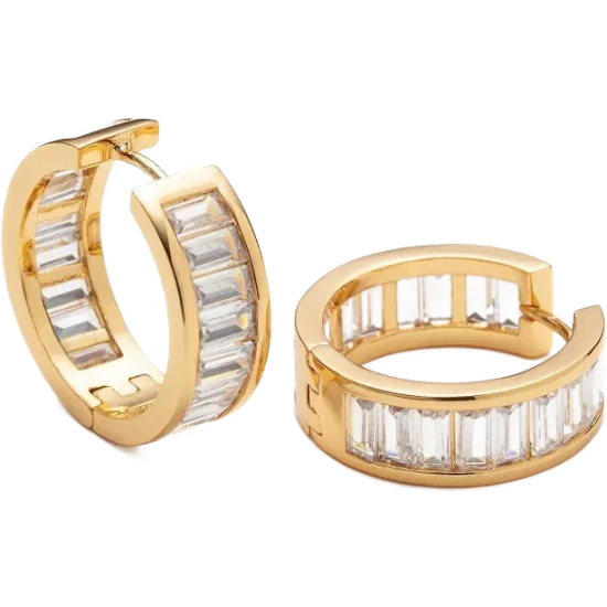 Crystal Hoop Earrings