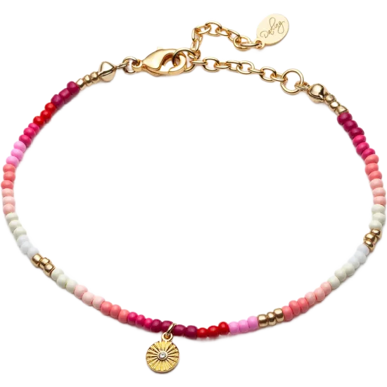Innovation beaded Bracelet Pink mix