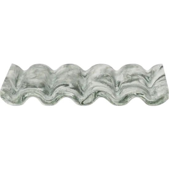 Mist Soap Dish - Emerald Off White 