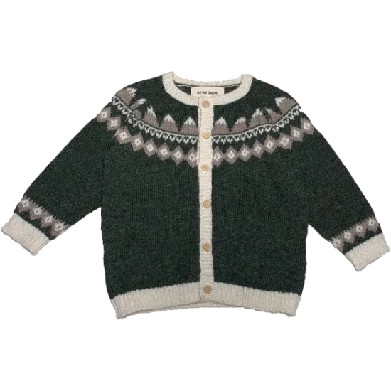 Mountain Cardigan - Moss Green